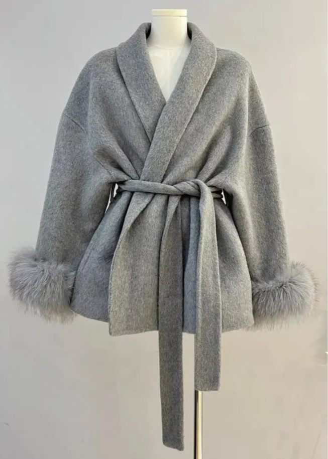 Natasha Wool Coat - Grey