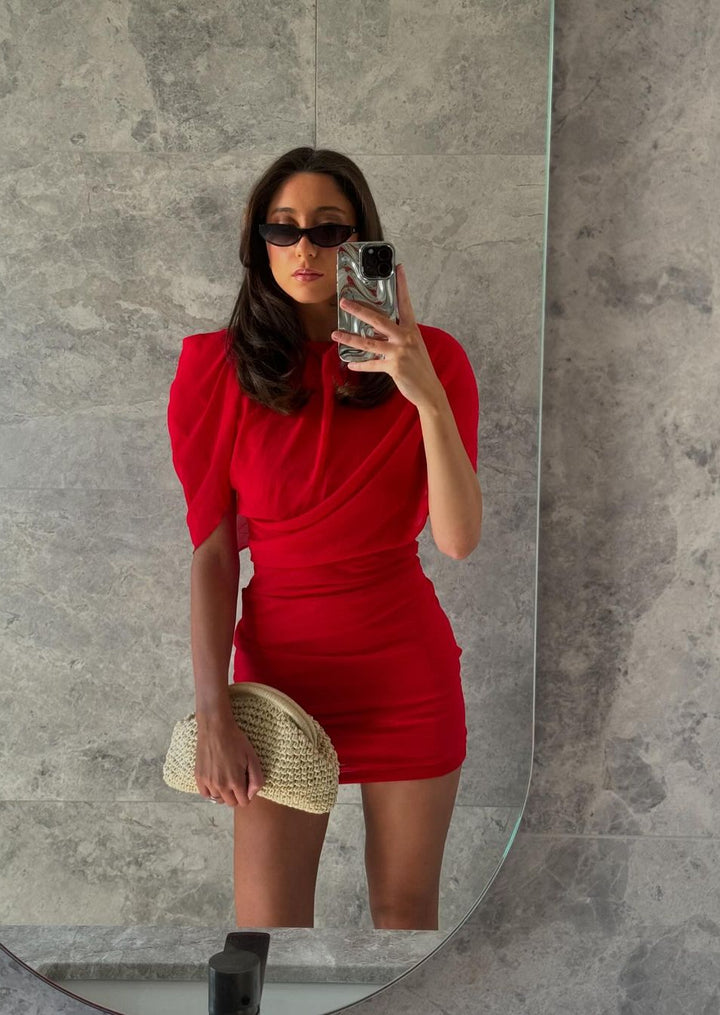 Carmen Dress - Red - FINAL SALE