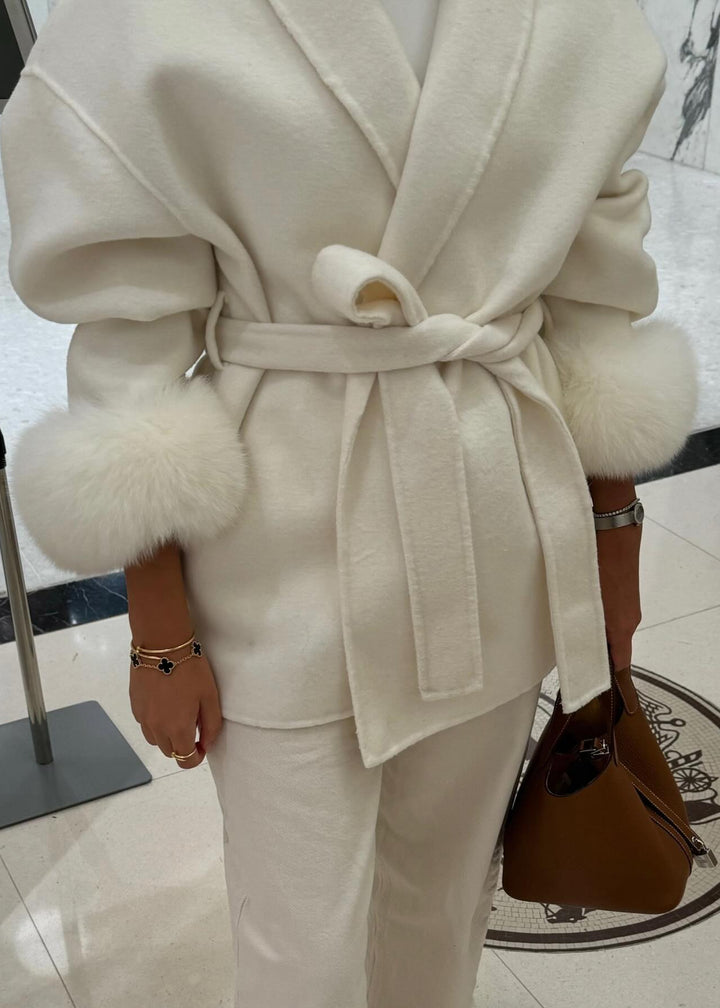 Natasha Wool Coat - Cream