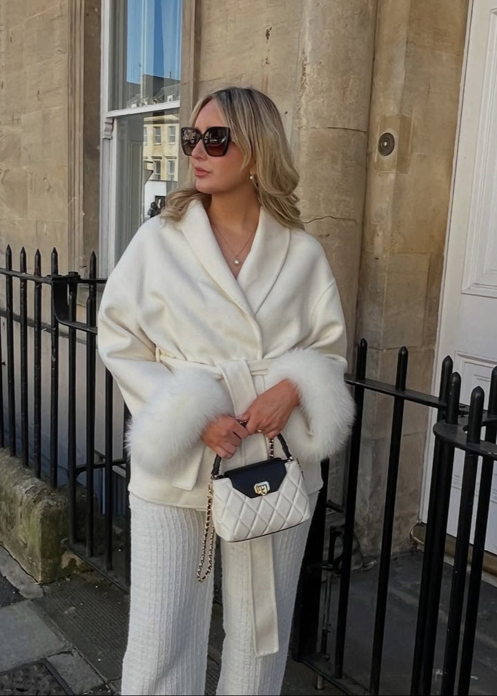 Natasha Wool Coat - Cream