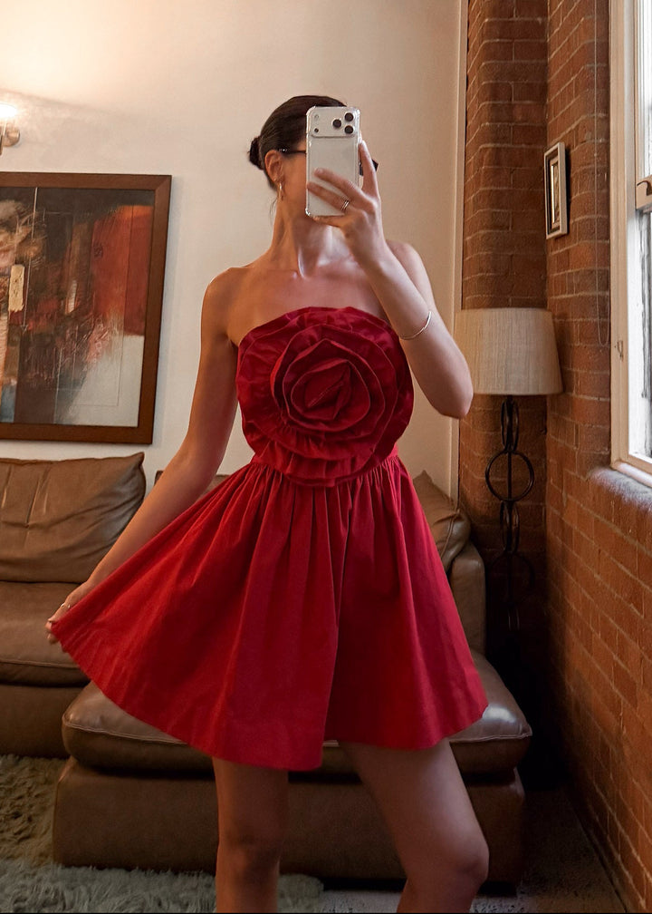 Verona Mini Dress - Red
