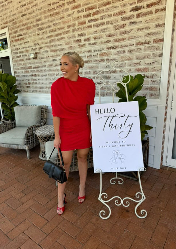 Carmen Dress - Red - FINAL SALE