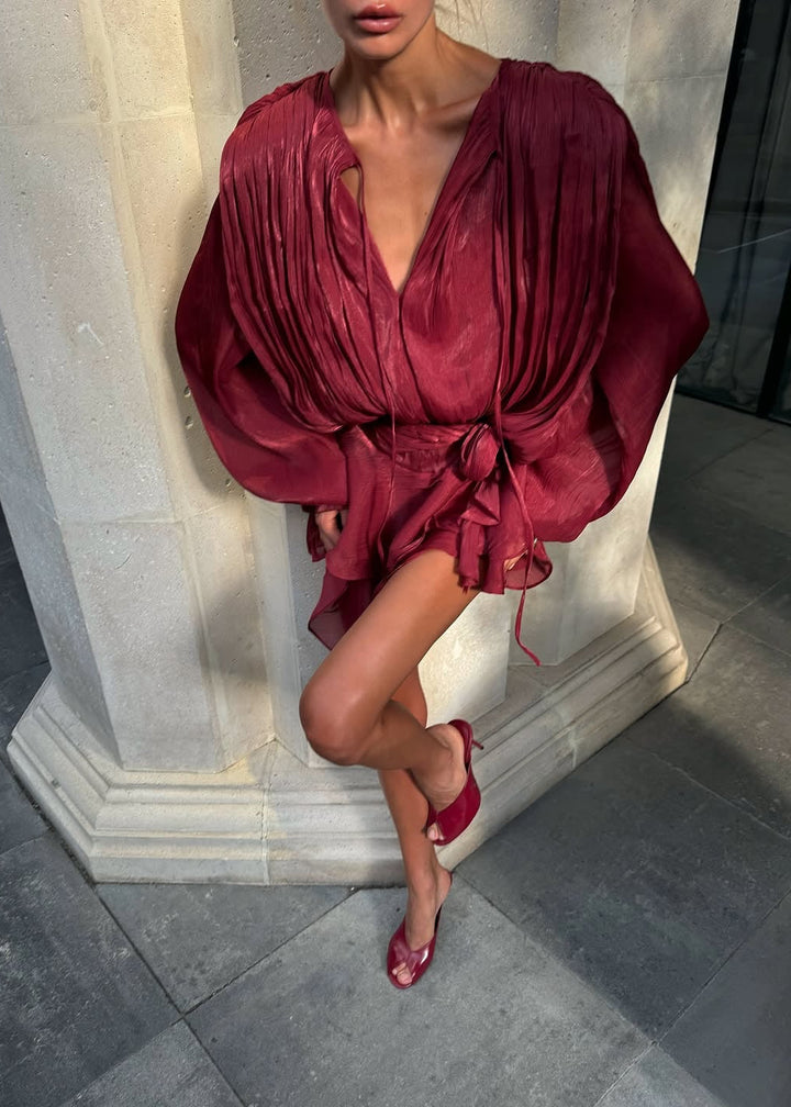 Estelle Dress - Cherry