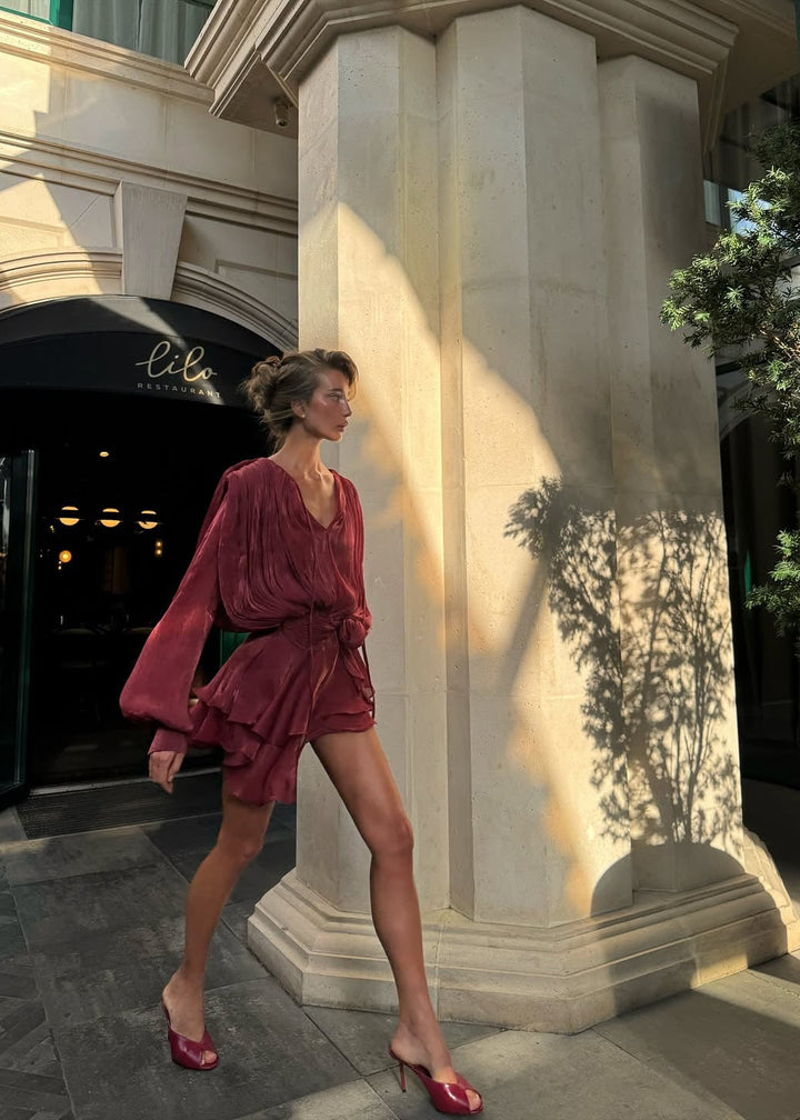 Estelle Dress - Cherry