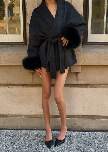 Natasha Wool Coat - Black