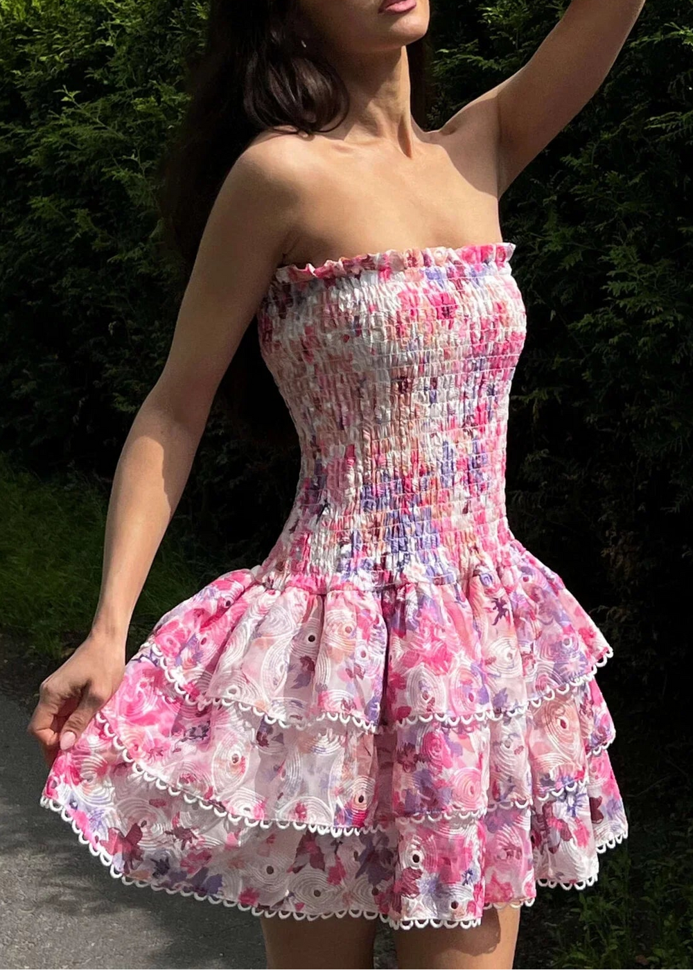 Vienna Dress - Pink Floral