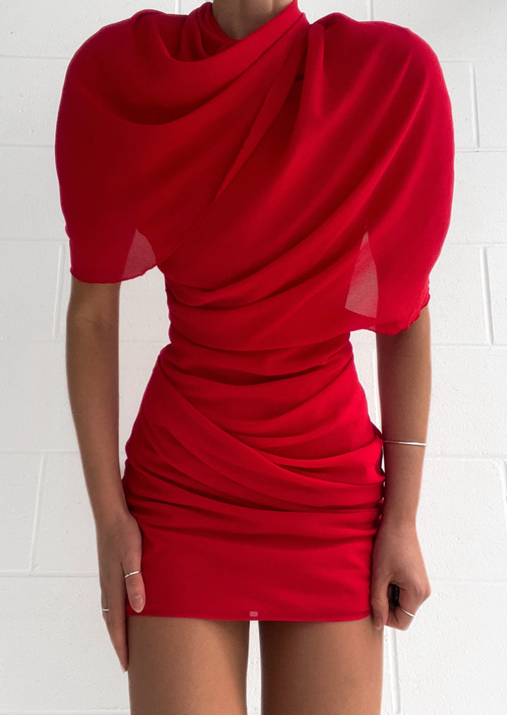 Carmen Dress - Red - FINAL SALE