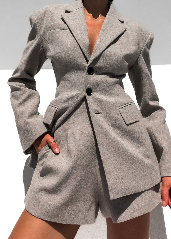 Annalise Blazer - Taupe