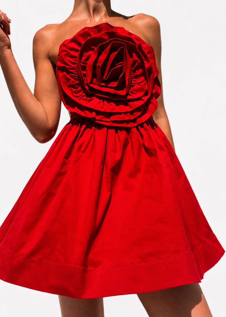 Verona Mini Dress - Red