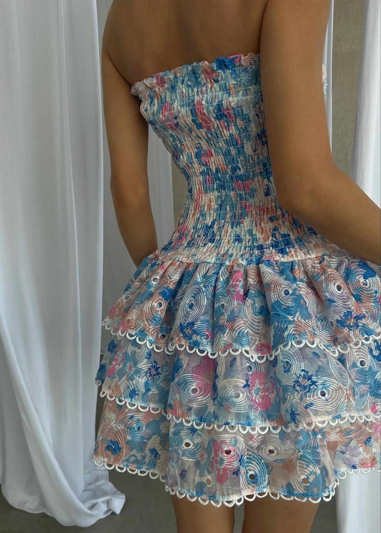 Vienna Dress - Blue Floral