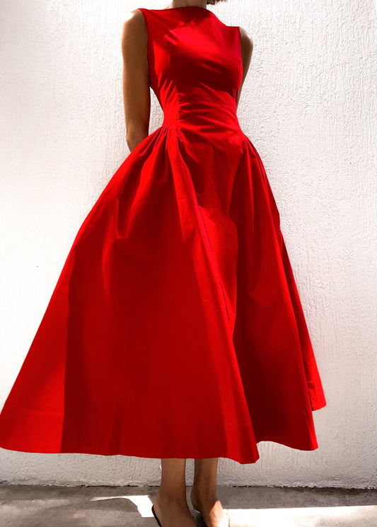Jacqueline Dress - Red - PRE ORDER