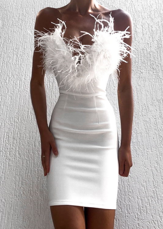 Alessandra Mini Dress - White
