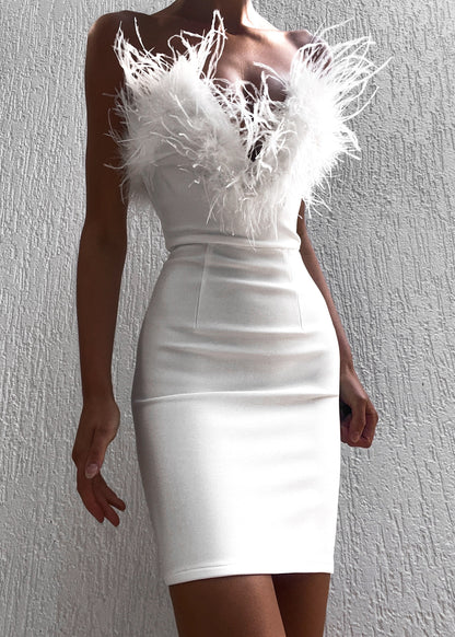 Alessandra Mini Dress - White