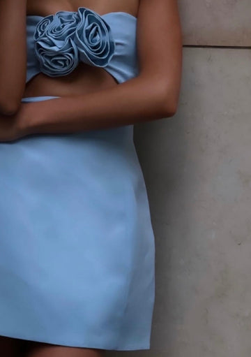 Valencia Dress Baby Blue - FINAL SALE