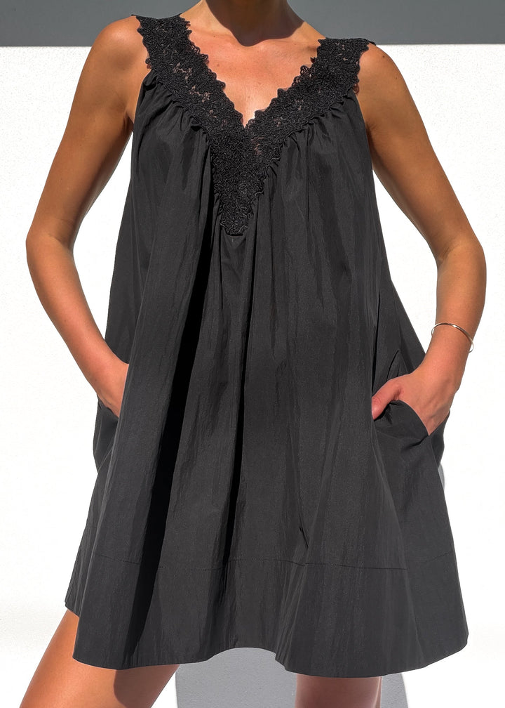 Posie Mini Dress Black - PRE ORDER