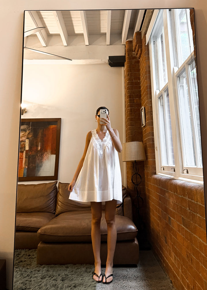 Posie Mini Dress White - PRE ORDER