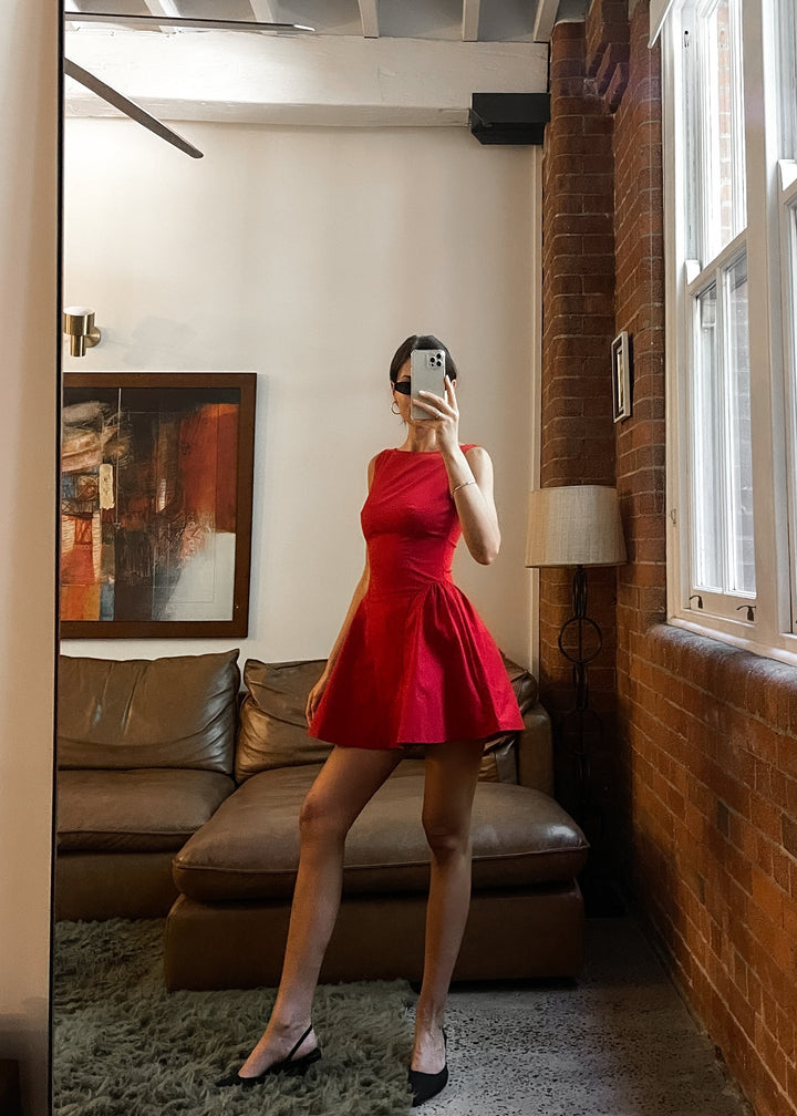 Jacqueline Mini Dress - Red