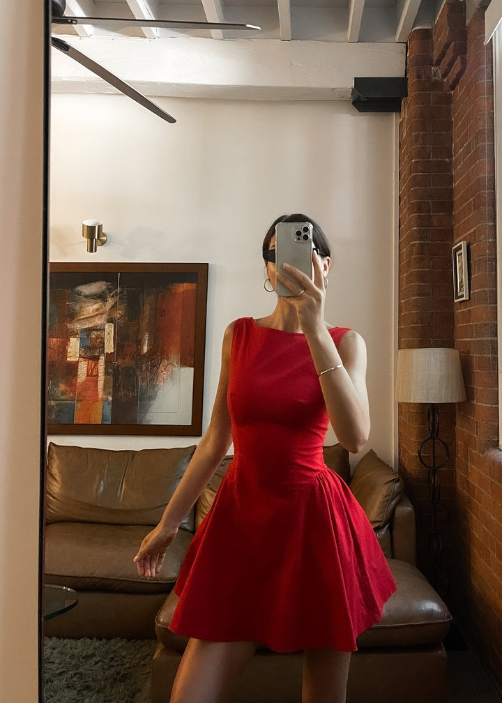 Jacqueline Mini Dress - Red