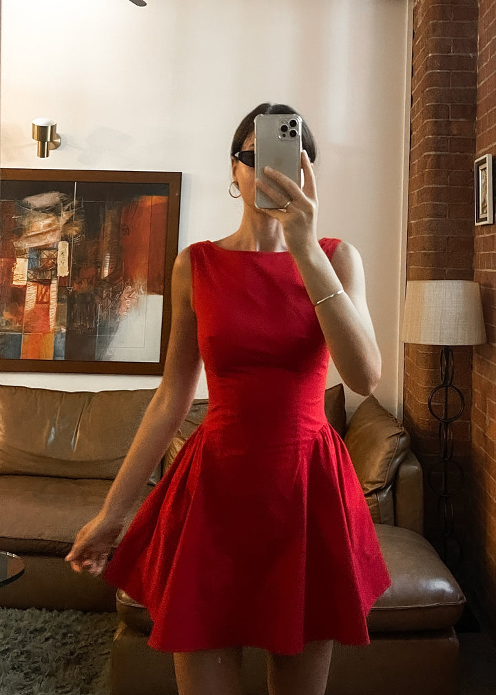 Jacqueline Mini Dress - Red