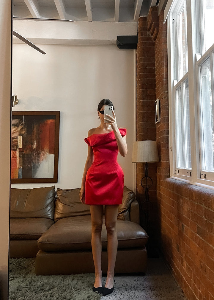 Lana Dress - Crimson