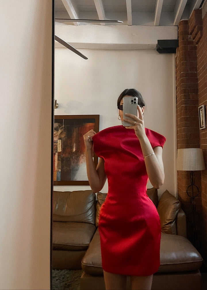 Lana Dress - Crimson