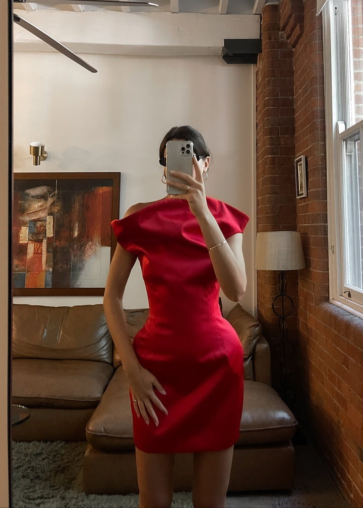 Lana Dress - Crimson