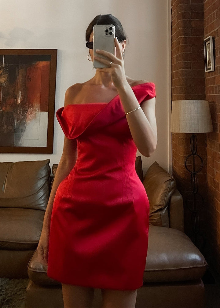 Lana Dress - Crimson