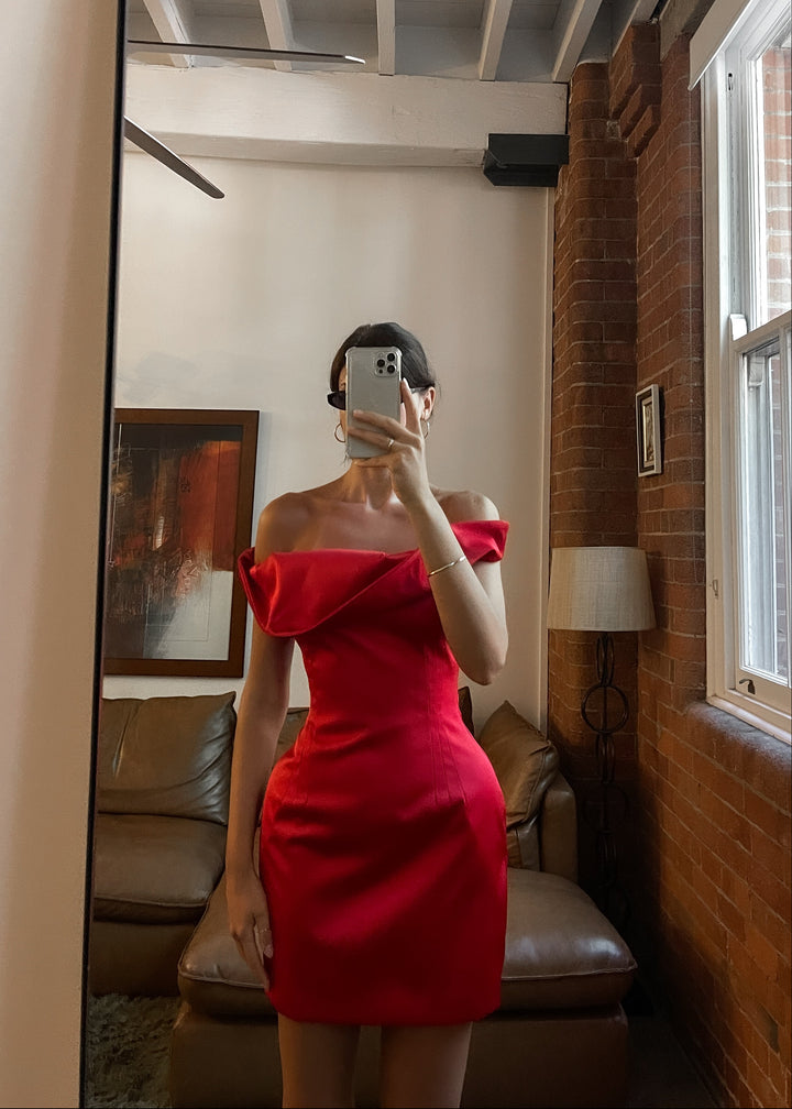 Lana Dress - Crimson