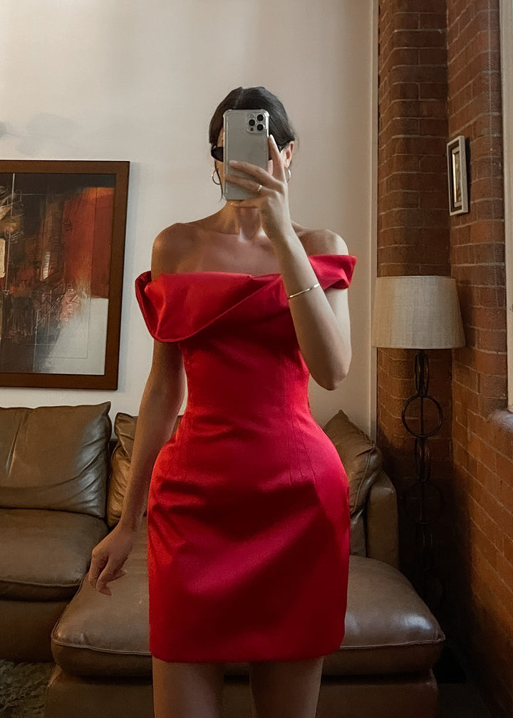 Lana Dress - Crimson