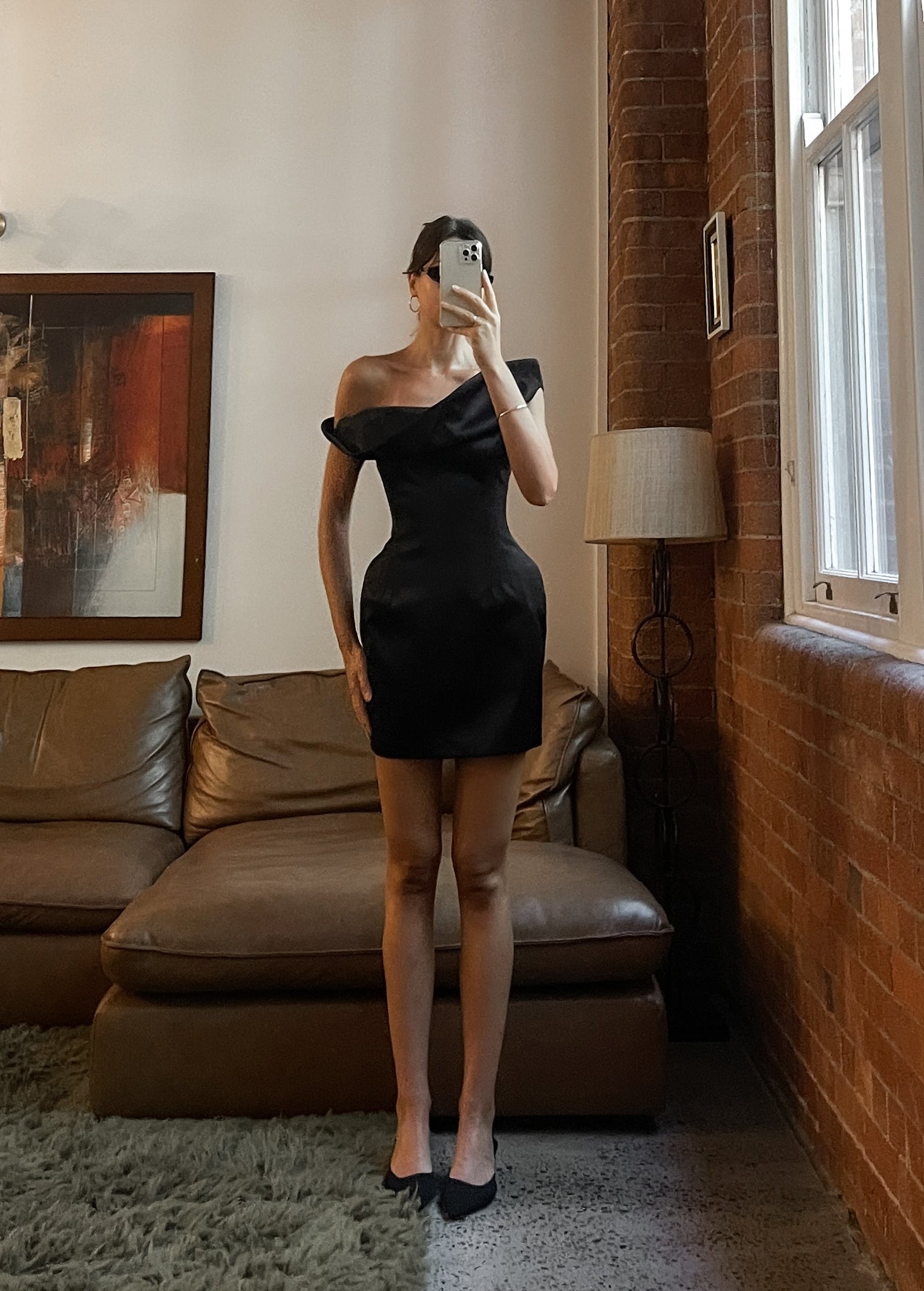 stylestalker lana off the shoulder dress Lana Dress - Black
