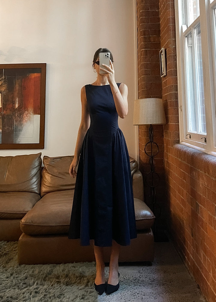 Jacqueline Dress - Navy