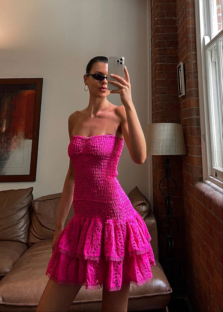 Rosé Dress - Fuchsia