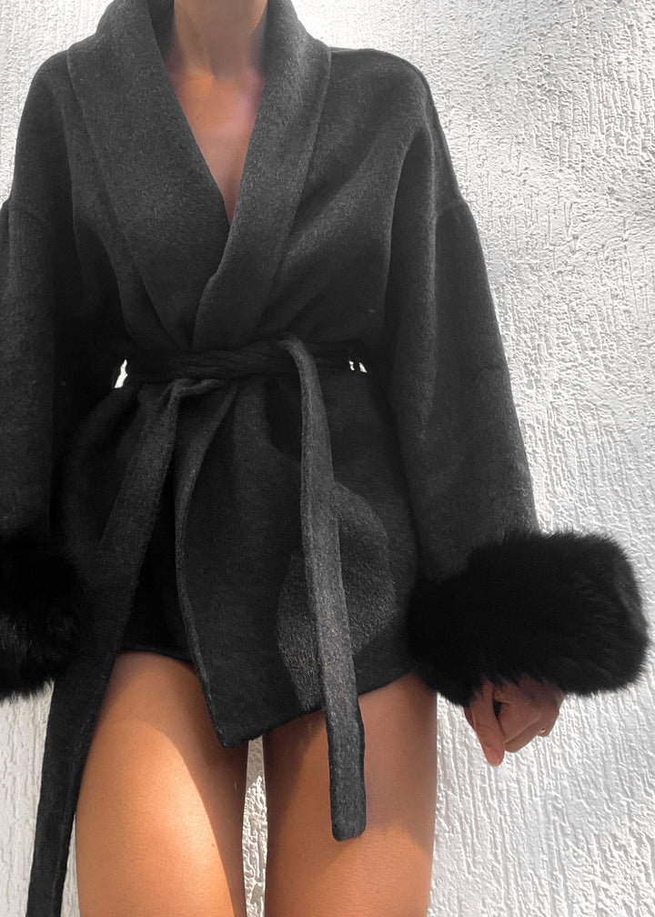 Natasha Wool Coat - Black