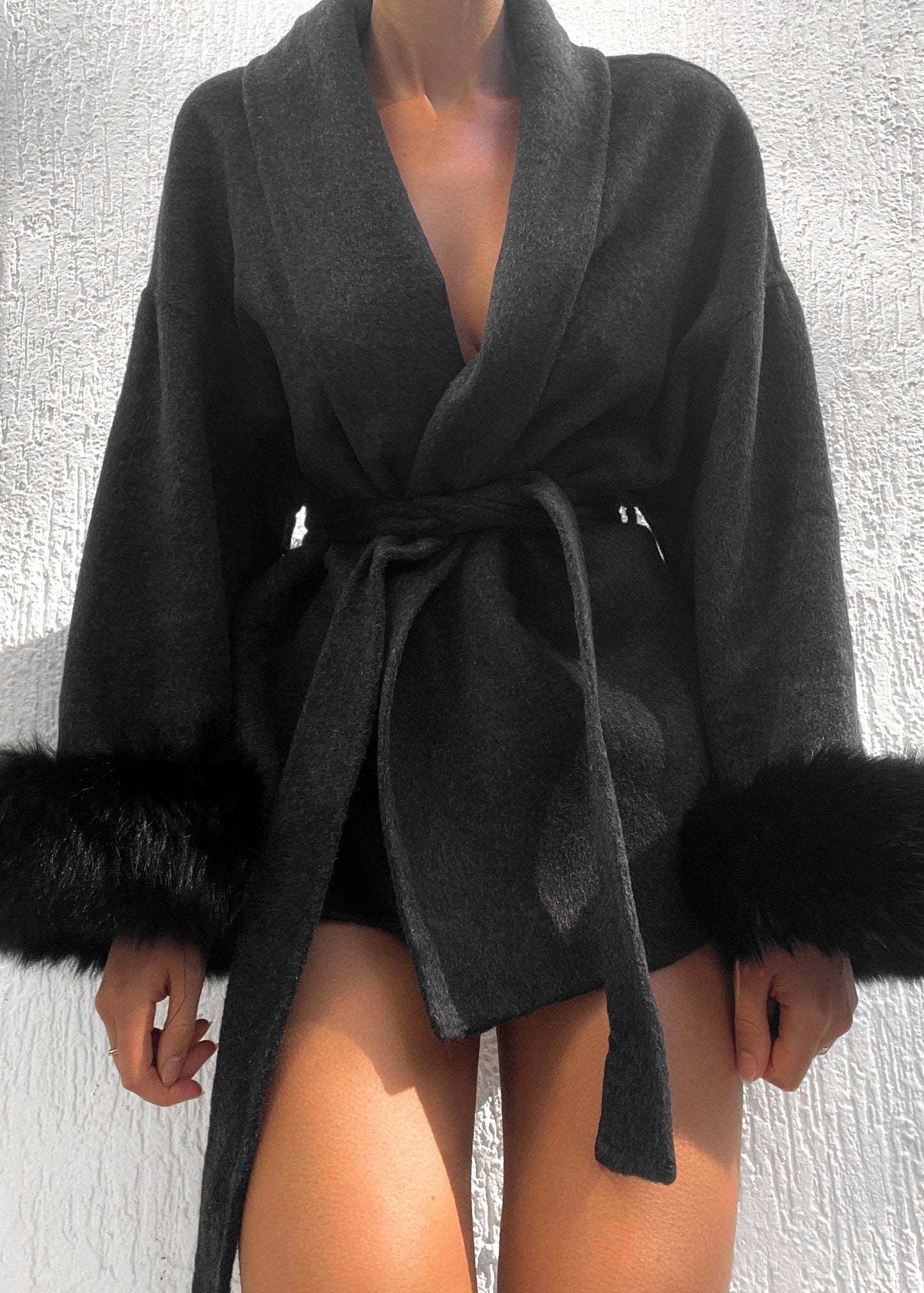 Natasha Wool Coat - Black