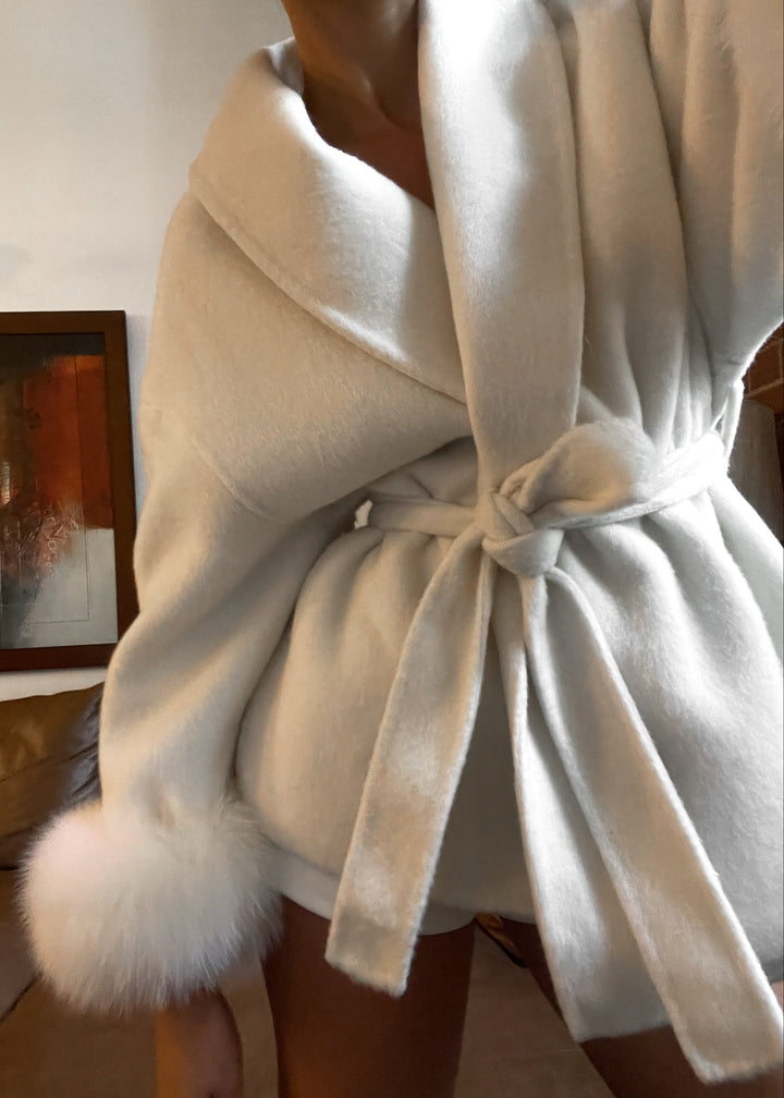 Natasha Wool Coat - Cream