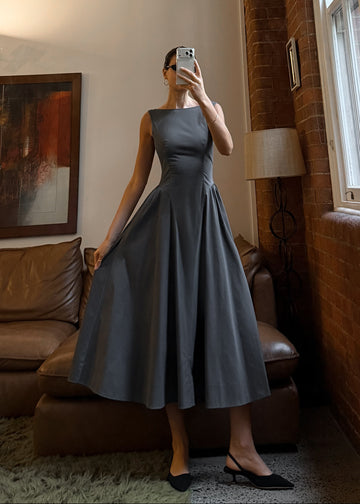 Jacqueline Dress - Stone