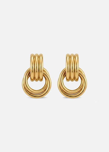 Odette Knot Earrings - Gold