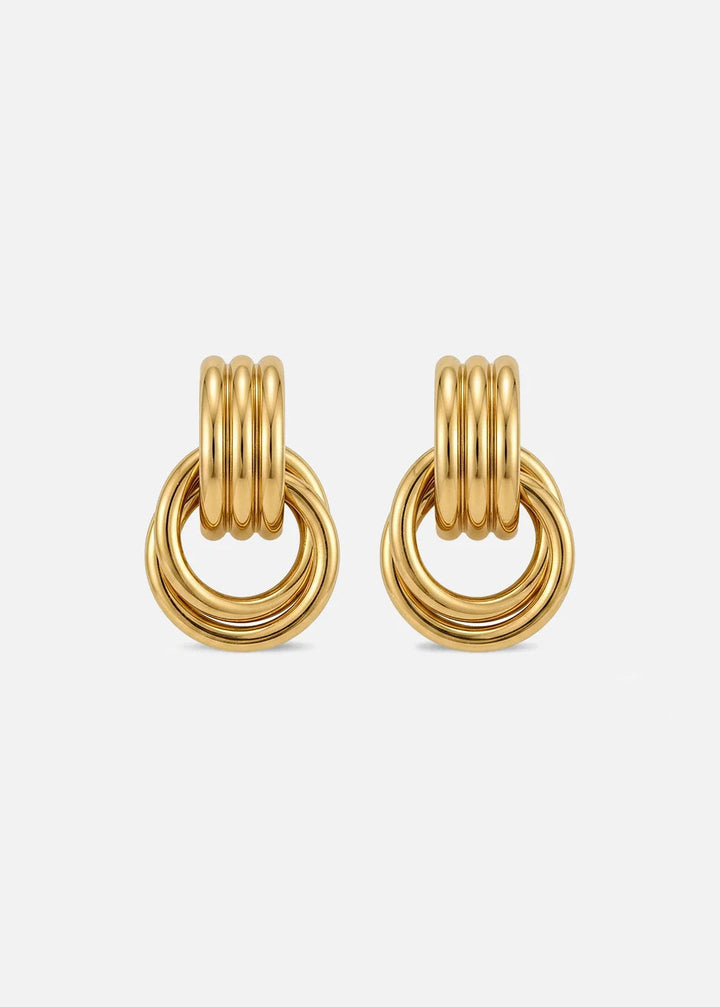 Odette Knot Earrings - Gold