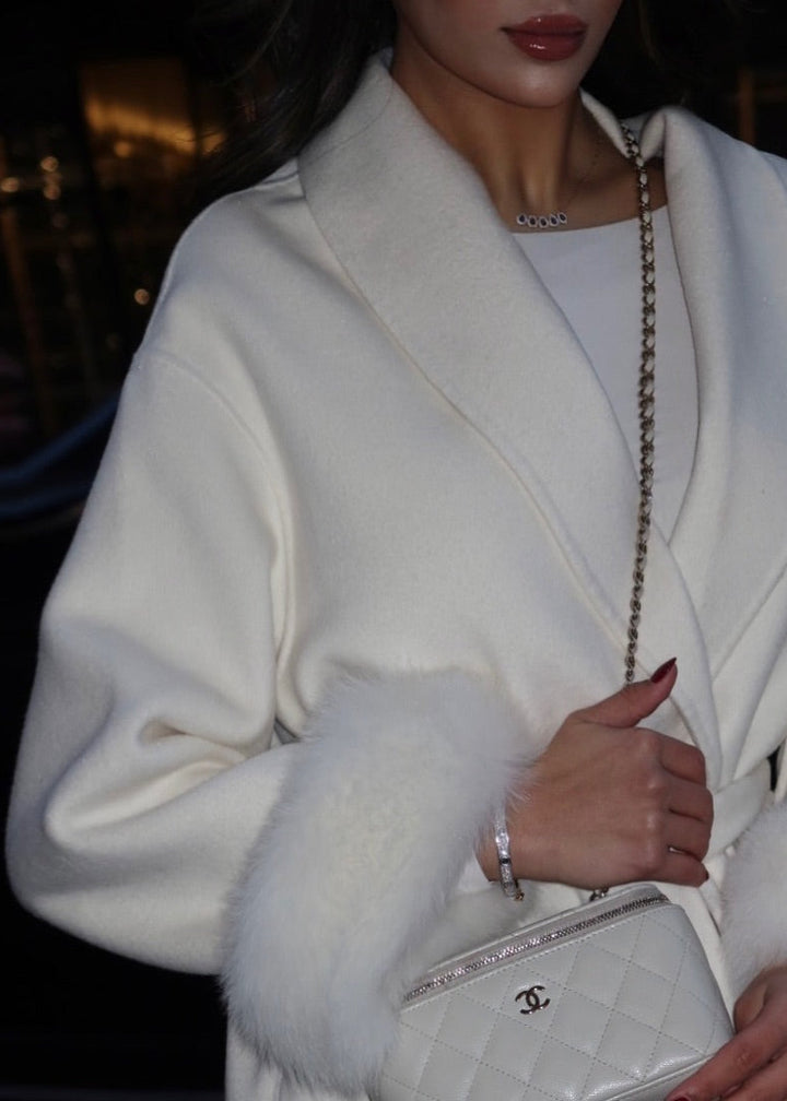 Natasha Wool Coat - Cream