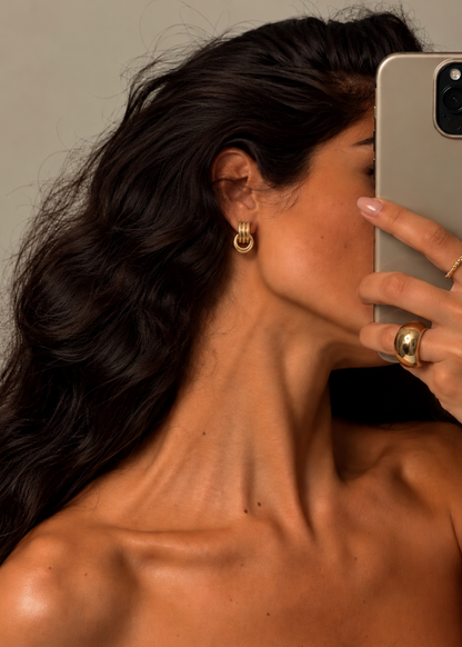 Odette Knot Earrings - Gold