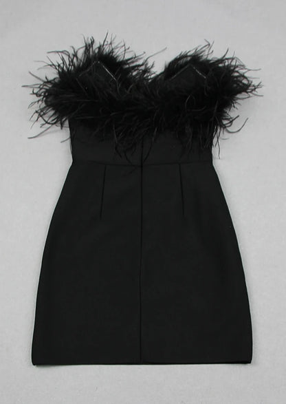 Alessandra Mini Dress - Black