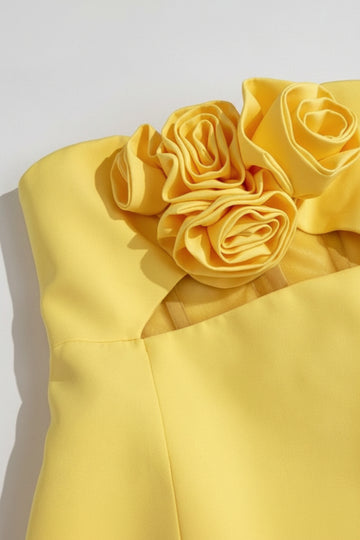 Valencia Dress Yellow - FINAL SALE
