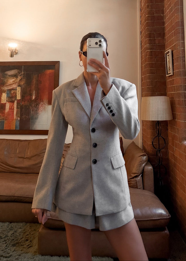 Annalise Blazer - Taupe