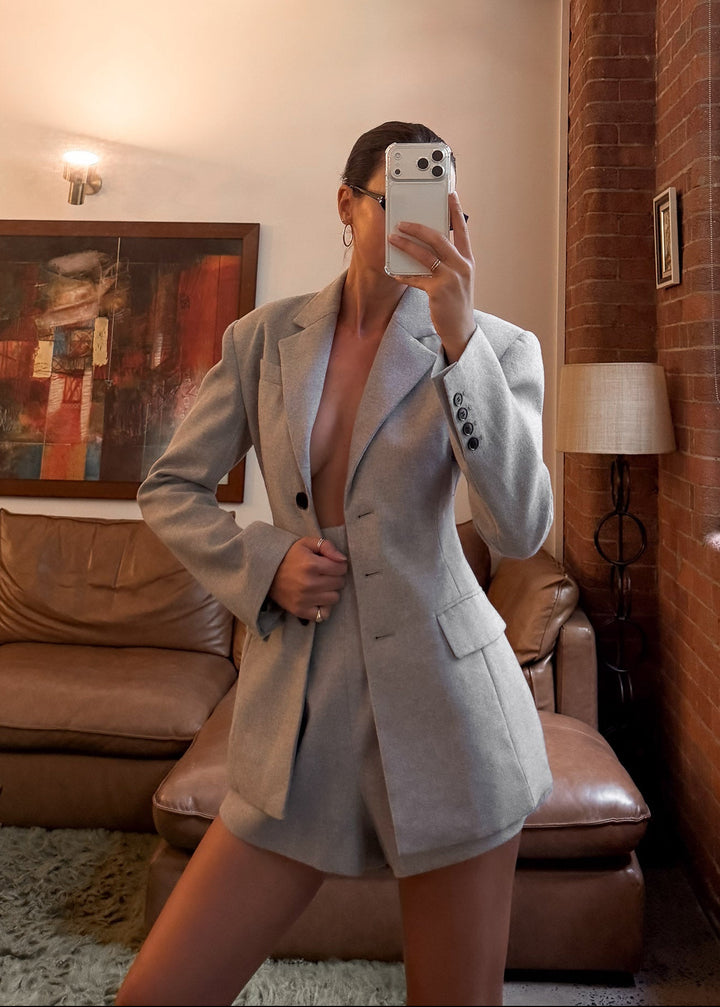 Annalise Blazer - Taupe