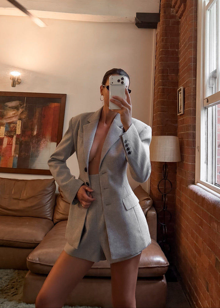 Annalise Blazer - Taupe