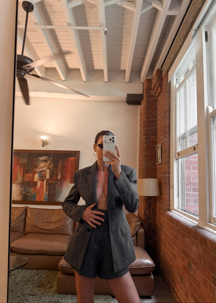 Annalise Blazer - Charcoal