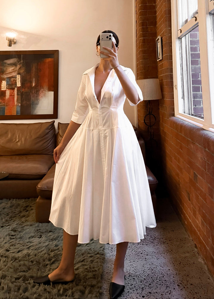 Monaco Dress White - PRE ORDER