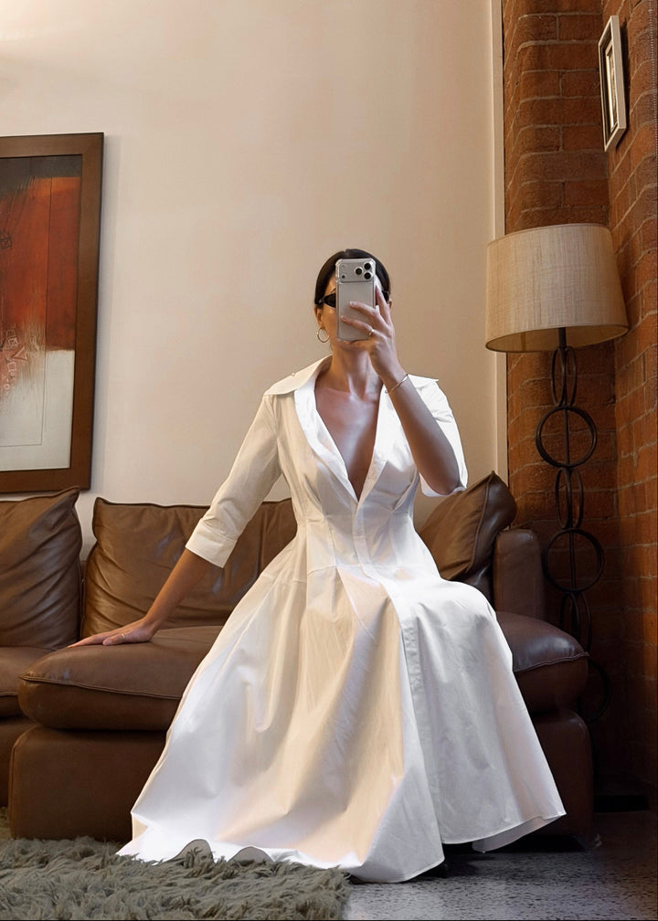 Monaco Dress White - PRE ORDER