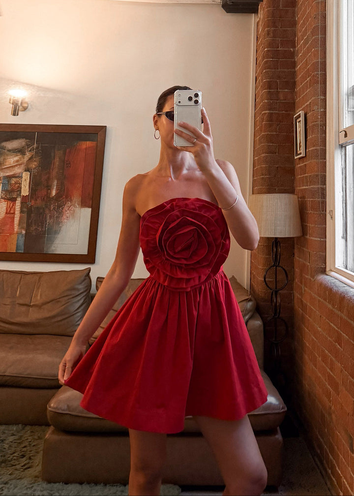 Verona Mini Dress - Red