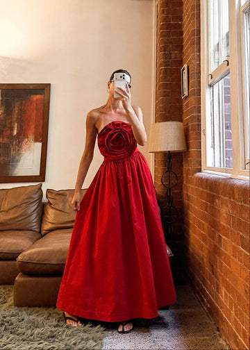 Verona Dress - Red